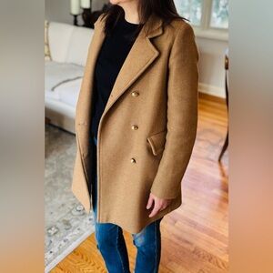 Zara Coat in Camel Color, Size Small